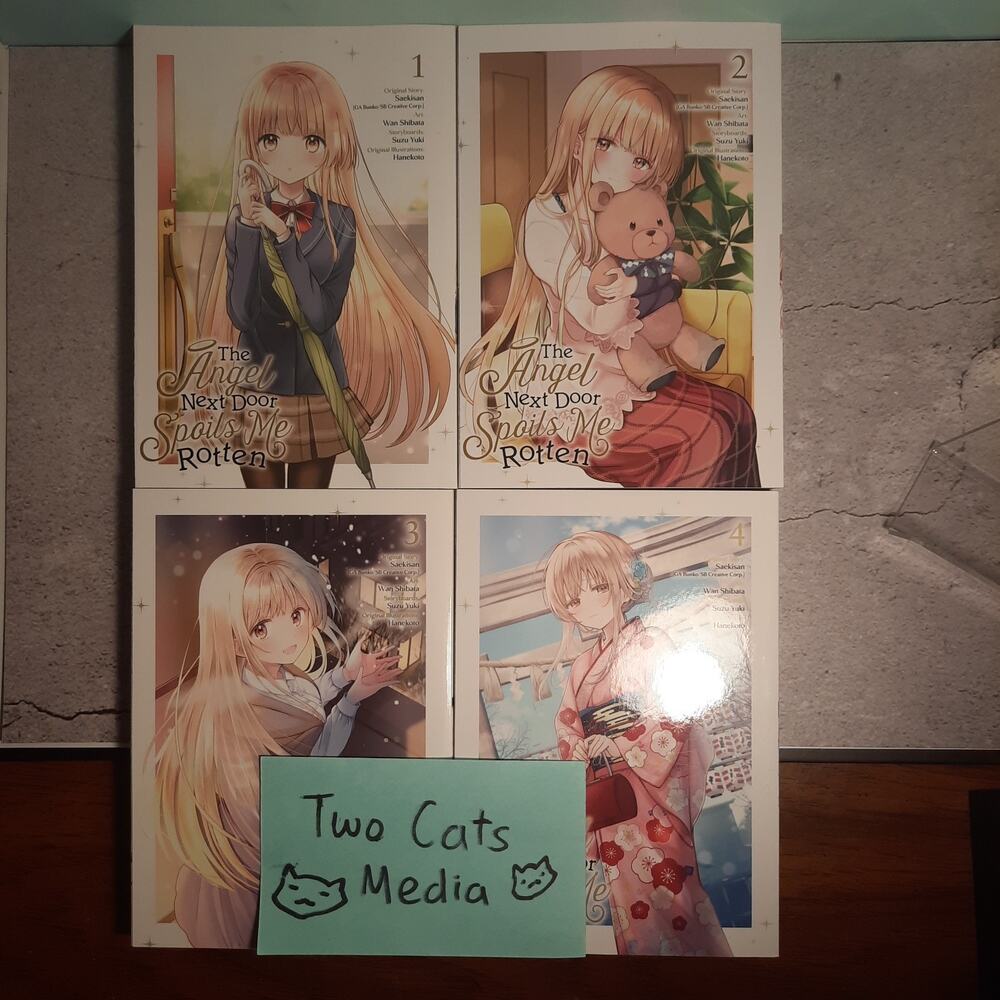 📚 The Angel Next Door Spoils Me Rotten Vol. 1-4 Official English Manga Bundle